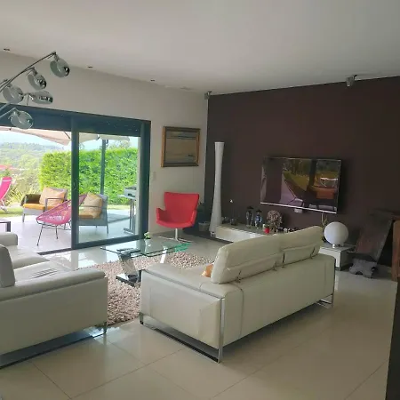 Contemporaine Climatisee Classee 4 Etoiles - Vue Panoramique Sur La Vallee D'orb Et Le Caroux Vila