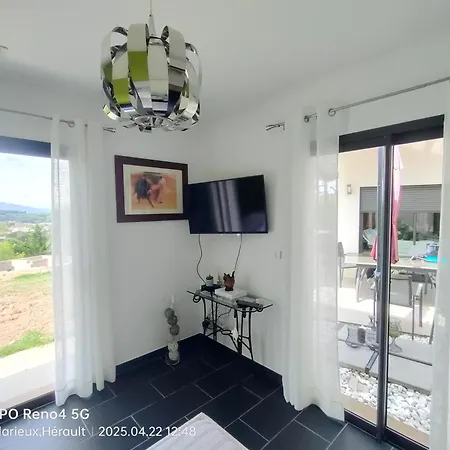 Contemporaine Climatisee Classee 4 Etoiles - Vue Panoramique Sur La Vallee D'orb Et Le Caroux Vila *